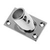 3 Pieces Stainless Steel Boat Deck Handrail Rectangle Base 60 Degree 22mm