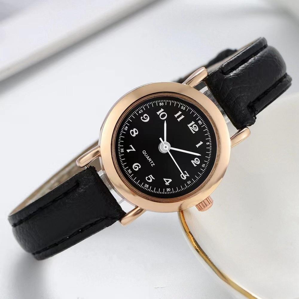 Hot Students Korean Version Watch Simple and Lovely Vintage Art with A Small Dial Watch for Student Teenager