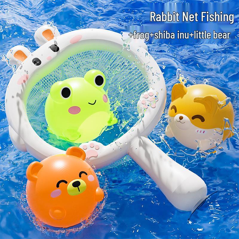 Cross-border Baby Bath Toys: Little Yellow Duck Scoop for Children Ages 0-3 – Water Play, Light-Up Toys for Bathroom and Swimming