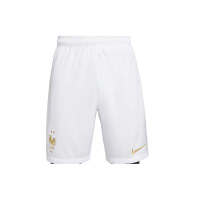 SS23 France National Team Qatar World Cup Logo Print Elastic High Waist Sports Football Shorts Men Shorts White DN0731-100