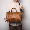 Retro New Leather Hand-held Travel Bag, Crazy Horse Leather Short Distance Business Travel Luggage Bag, Men's Single Shoulder Crossbody Bag