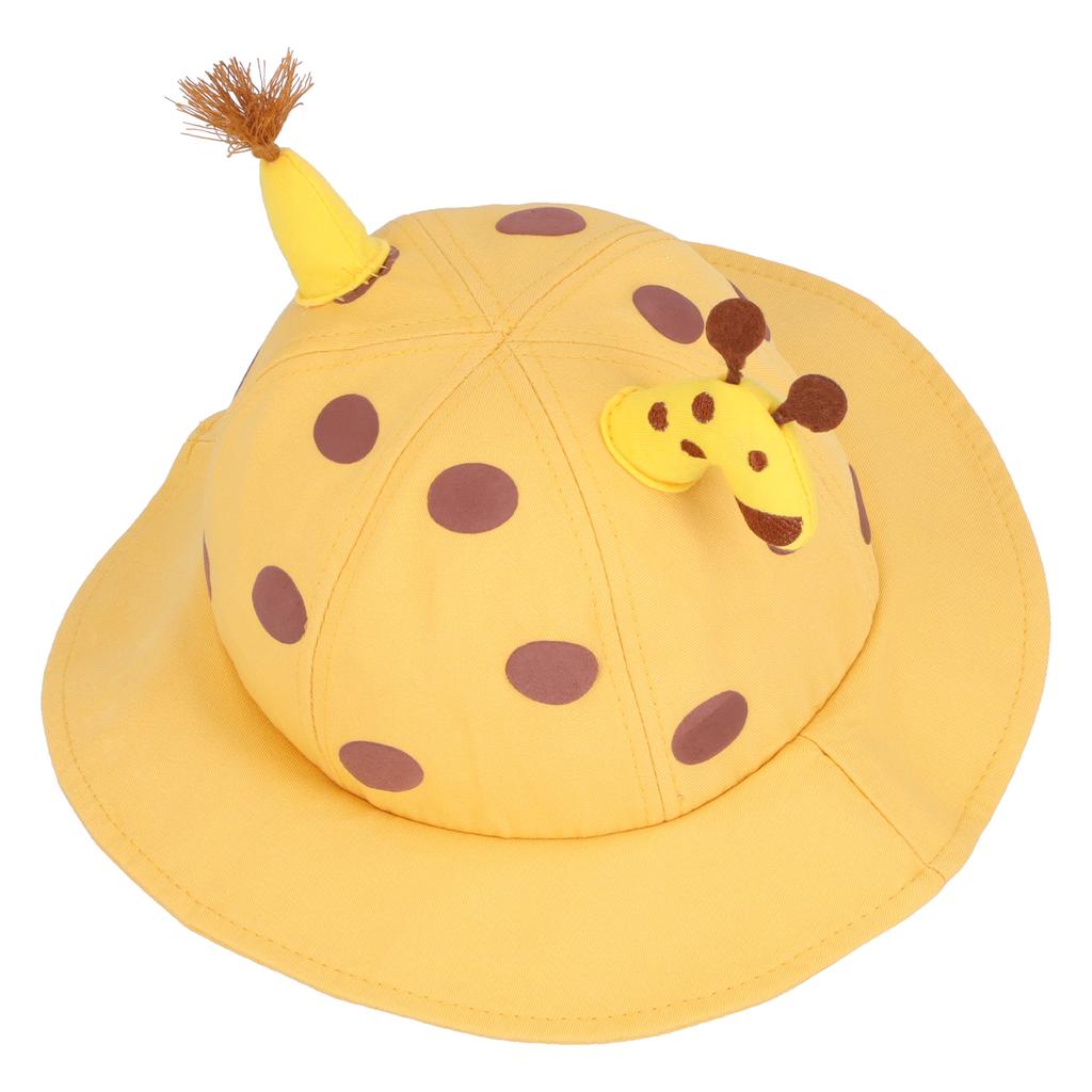 Kids Bucket Hat Cotton Cute Cartoon Deer Shaped Wide Brim Sun for Children