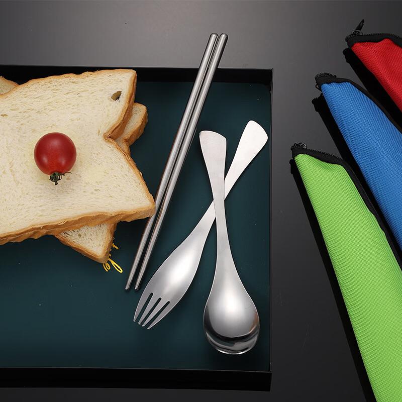 Abay Portable Stainless Steel 3-Piece Cutlery Set