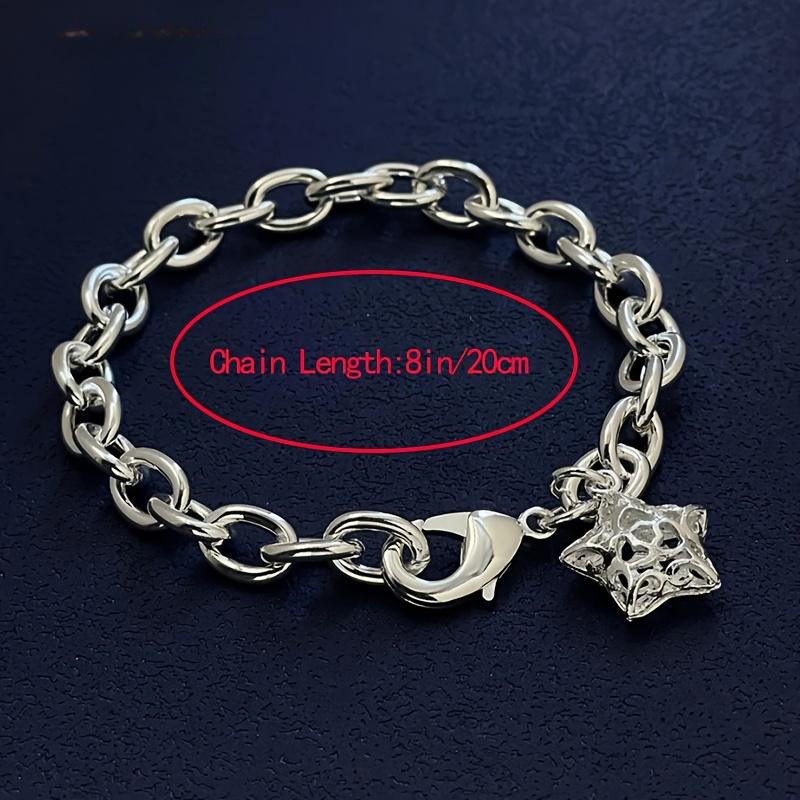 Cute   Copper Buckle Star Chain Bracelet for Women Lady Men, Suitable for Lover Woman Men Fashion Jewelry Party Gifts