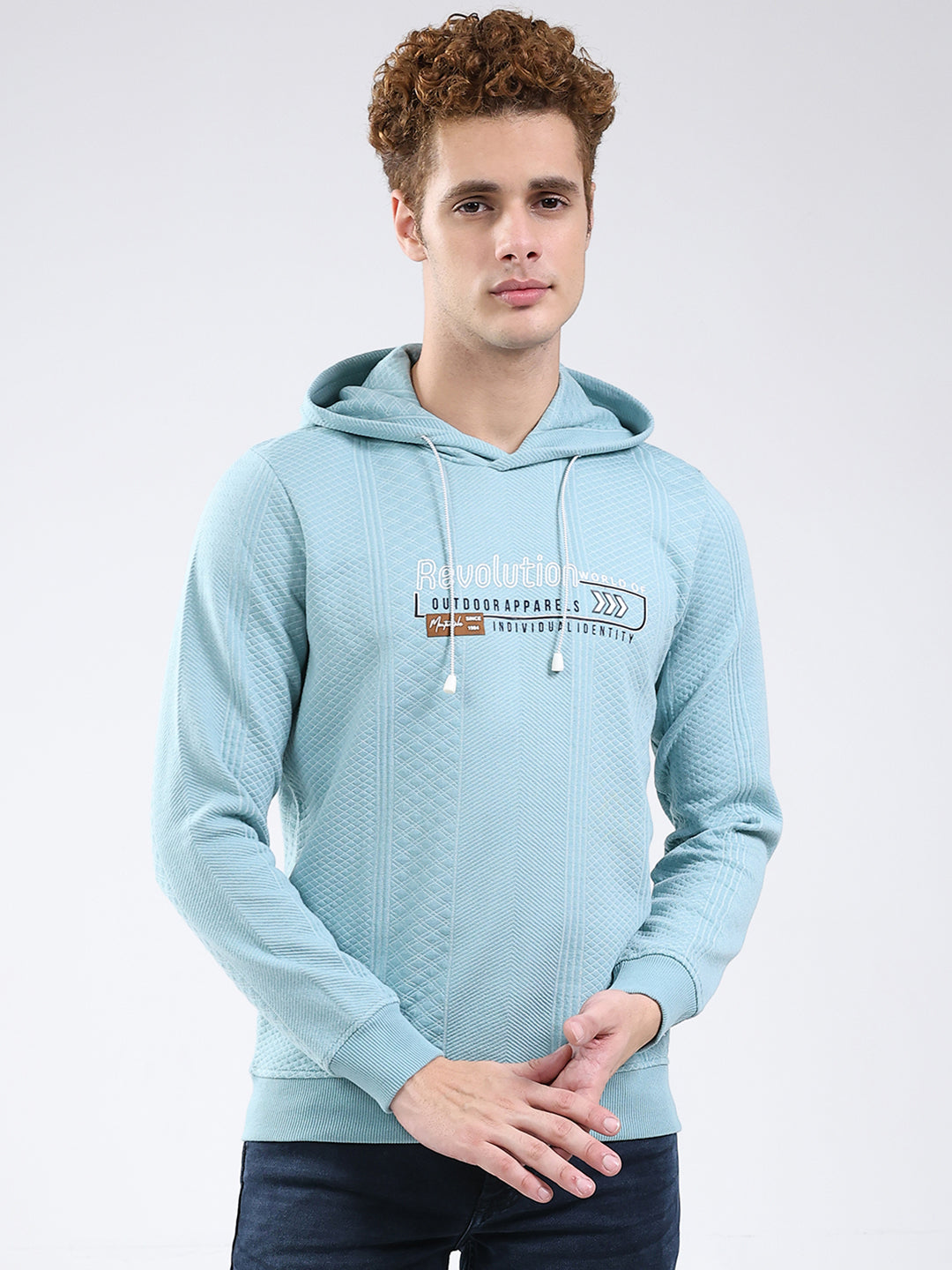 Monte Carlo Men Regular Fit Sea Green Sweatshirt XL салатный