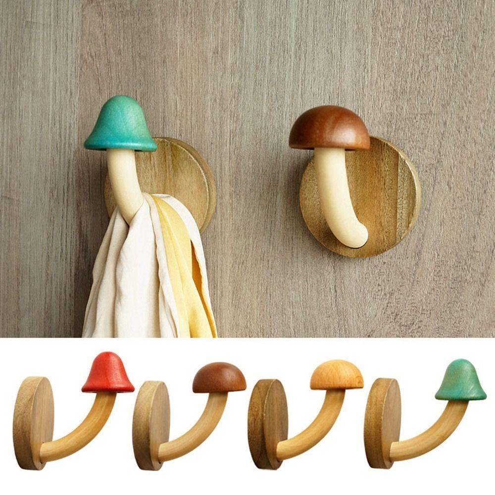 

Punch-free Wall Organizer Hook Wall Hanger Clothes Hook New Mushroom Coat Hook Home