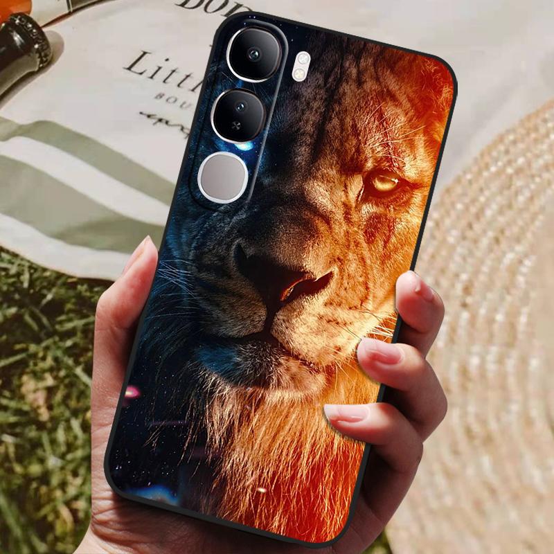 For Vivo V40 Lite 4G 5G V40Lite (IDN) V40E V 40 SE Case Luxury Painted Phone Silicon Back Cover For Vivo Y200 Y300 Cases Shell