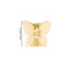 4cm Resin Bow Hair Clip Women's Solid Color Grab Clip Matte Simple Fashion Shark Clip Hairpin Hair Accessory