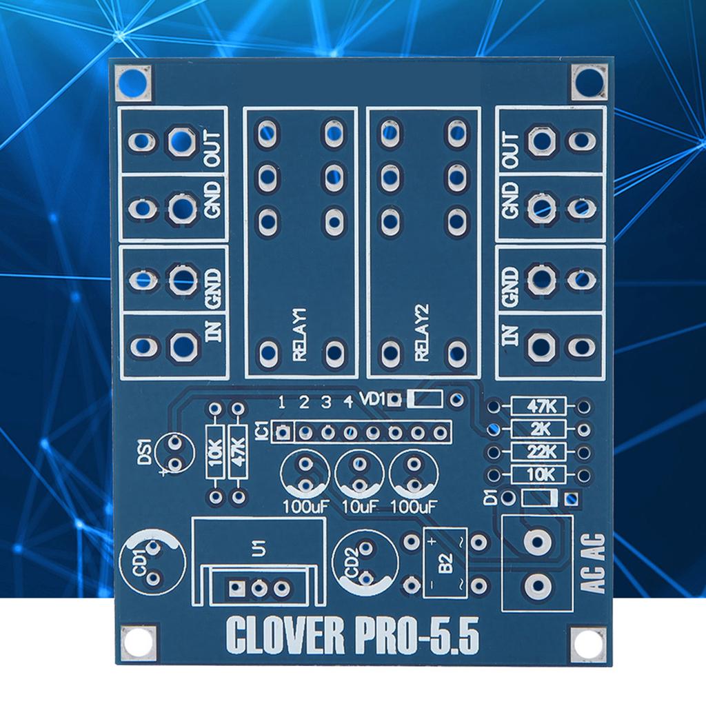 AC 12 24V Dual Relay Voltage Regulator Speaker Protection Board Module DIY Kit