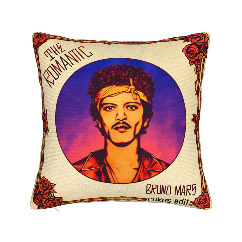 Bruno Mars The Romantic Pillow Cover Vintage Pillow Case For Sofa Home Decor Design Cushion Cover Gift Idea