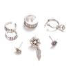 New Accessories Dream Catcher Leaf Seven-Piece Earring Set