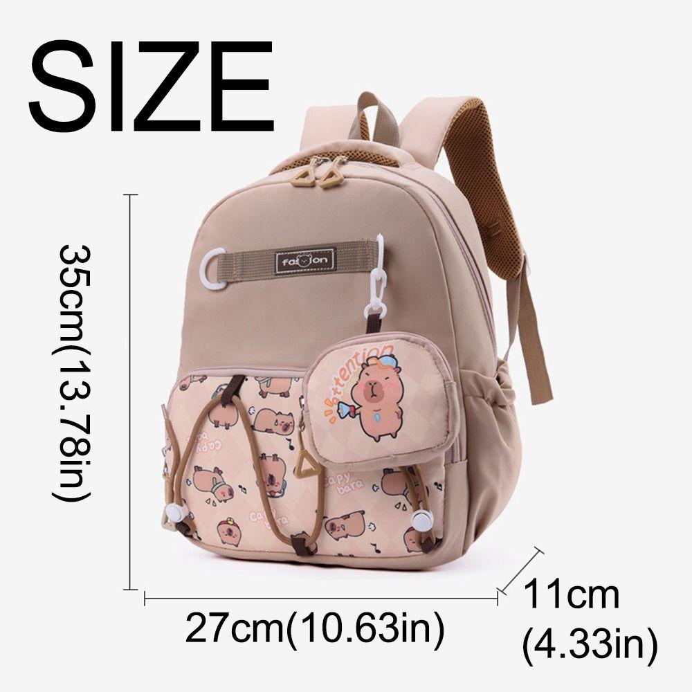 Fashionable Cartoon Nursery Backpack Adjustable Straps Double Shoulder Bag  Elementary School
