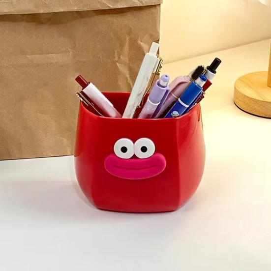 1/2Pcs Cartoon Sausage Mouth Pen Holder Magnetic Refrigerator Storage Box Stationery Container Home Office Desktop Fridge Decoration Ornament