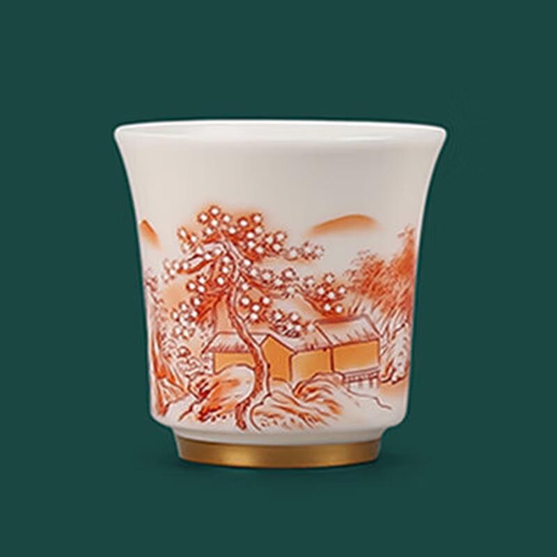 Chaxun White Porcelain Master Tea Cup