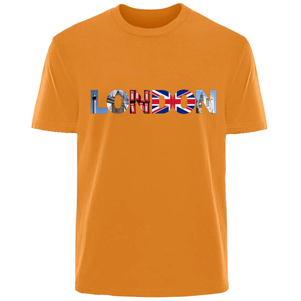 Creative Simple  Printed Summer High Quality Men's 100% Cotton Breathable T-Shirt Casual Fashion Men's Street Wear