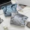 Trendy Velvet Cosmetic Bag Large Capacity Travel Suede Storage Bag Simple Women Girly  Portable Clutch Toiletry Bag Gifts