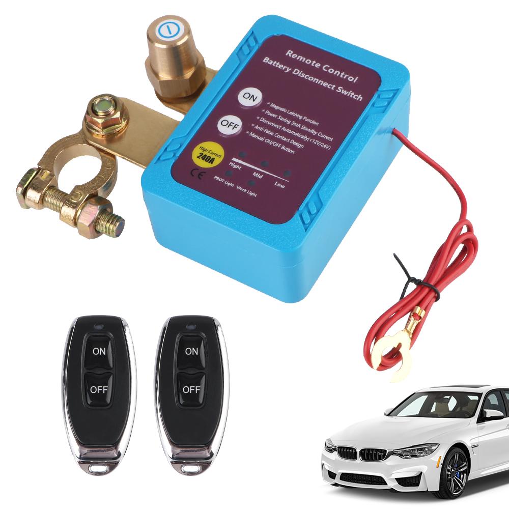 Automatic Power Shut Off Switch 12V 240A Control Switch Leakage Protection For Auto Remote Battery Disconnect Switch Kill Switch