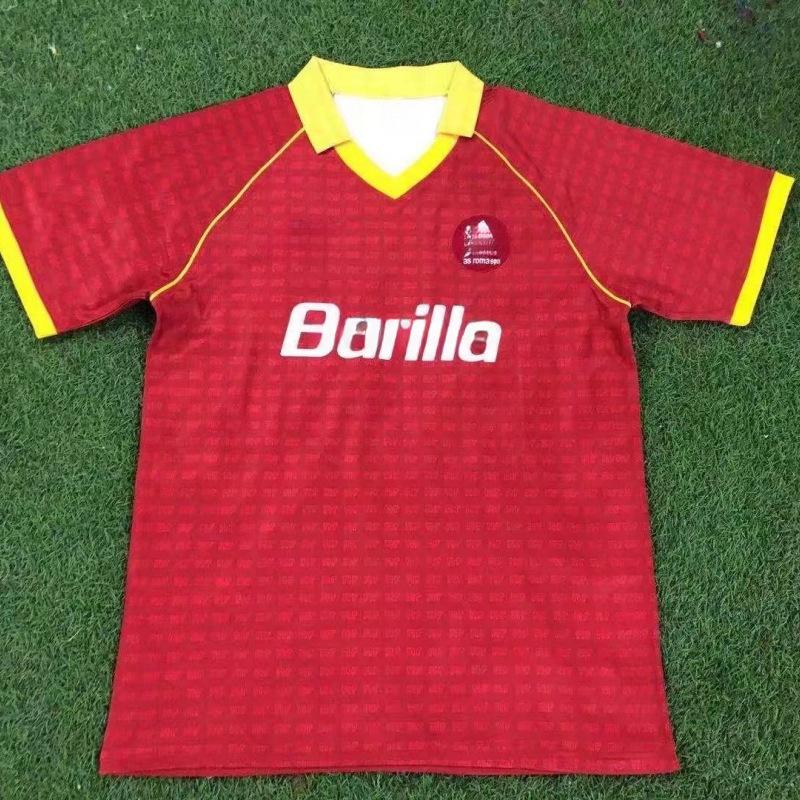 98-99 Serie A Rome retro shirt seizoen 17-18 thuis kortmouwig Nr. 10 Totti Ares voetbalshirt