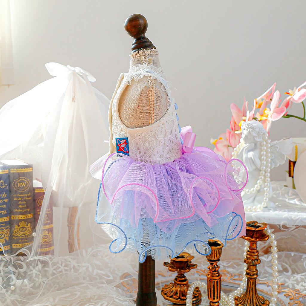 Pet Spring and Summer Teddy Bi Xiong Pomeranian Cat Puppy Dog Clothes Xingdai Dream Gauze Skirt