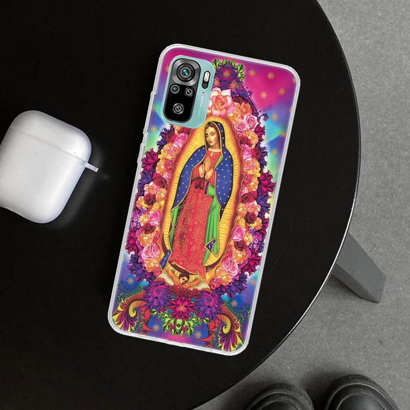 Virgin De Guadalupe Mary Phone Case Cover for Xiaomi Redmi Note 15 14 13 12 11 Pro Plus 14S 12S 11S 11T 11E 10S 10 Customized Fu