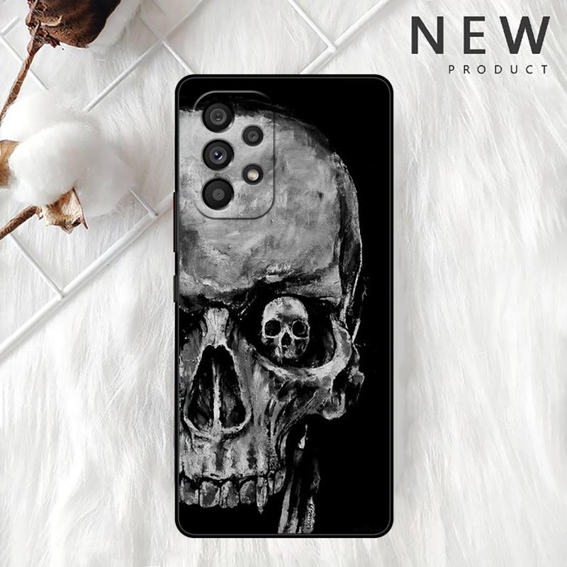 Grim Reaper Skull Skelet Case For Samsung Galaxy A54 A52 A14 5G A53 A12 A13 A71 A23 A34 A33 A21s Phone Cover