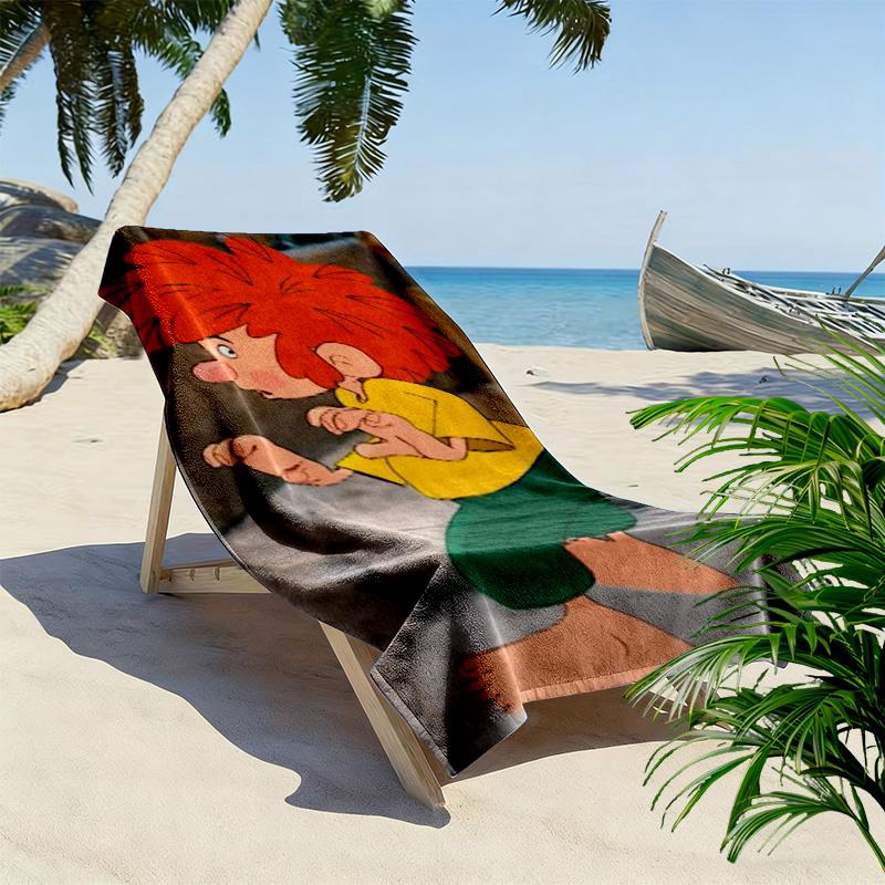 Asciugamano da Spiaggia Meister Eder Und Sein Pumuckl, Asciugamano Grande Morbido ad Asciugatura Rapida per Spiaggia Campeggio Nuoto