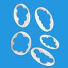 5Pcs Cloud Shape Plunger Cutter Fondant Mold Sugarcraf-t Cake Decorating Tools