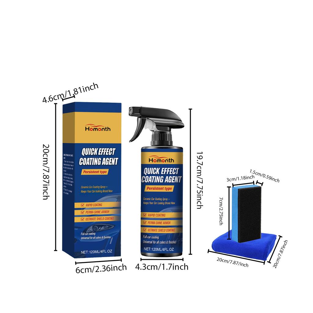 Car Nano Coating Liquid Paint Polishing Wax High Gloss Care Wax For multiple vehicle models Quick Effect Stains Removal Spray