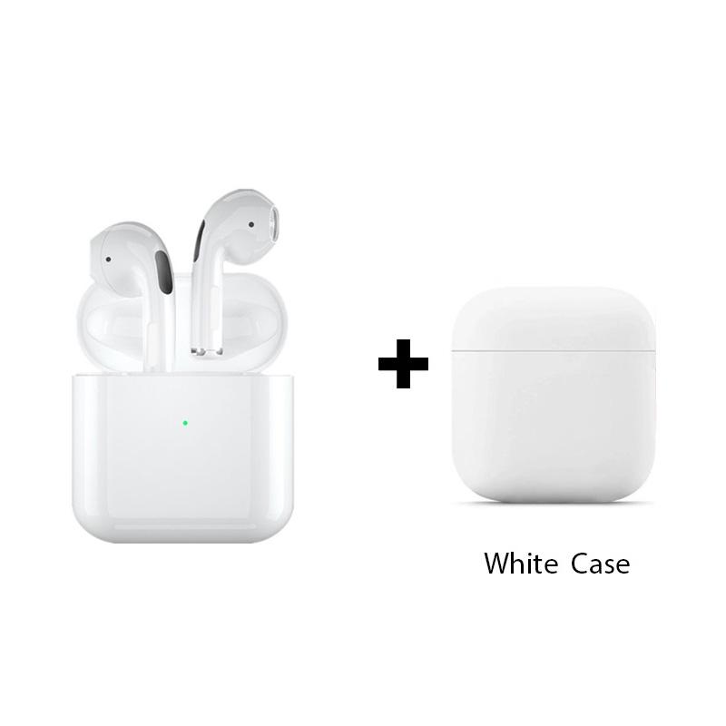 

Беспроводные Bluetooth-наушники Air Pro 4 с чехлом Аксессуары для наушников Bluetooth-гарнитура с силиконовым чехлом для Air Pro 4 Чехол белый