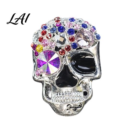 Sophisticated Car Vent Decor Bling Skull Clips Rhinestone Diffuser Clip Shiny Decorative Freshener Air Conditioner Decoration Funny Auto