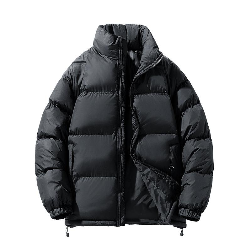 Baumwollkleidung Winter Herren Verdickte Paar Brot Kleidung Colorblocking Stehkragen Mantel Herren und Damen Gleiche Jacke