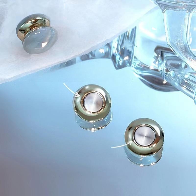 Natural Opal Magnetic Earrings Healthcare Weight Loss Slimming Non Piercing Ear Clip Earrings Stimulating Acupoints Healthy Care