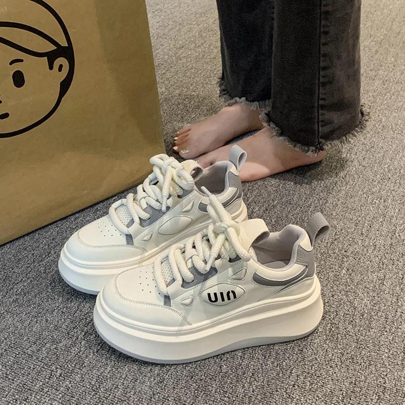 Fashion Fashion Summer Women Casual Shoes Breathable Sneakers for Woman Platform Sport Shoes Female Lace Up Tennis Shoes Zapatillas