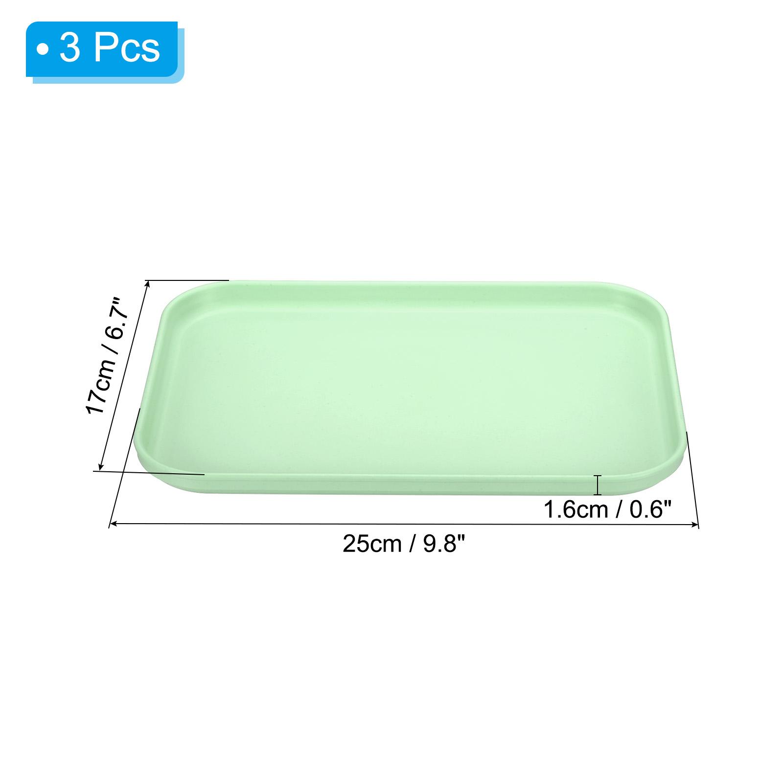 

2/3/6 шт. Пластиковый поднос для фаст-фуда, многоразовый прямоугольный поднос для подачи в кафетерии, для вечеринок, кухни, ресторана