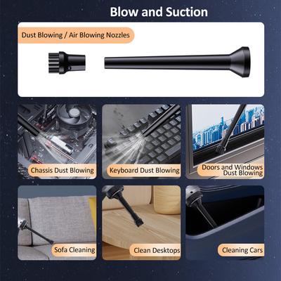 4 In 1 Wireless Handheld Vacuum Mini Car Vacuum Cleaner 11000PA High Power Cordless Rechargeable