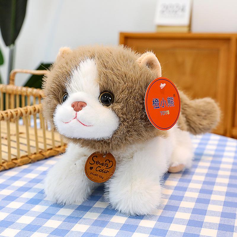 New Cute Pet Lazy Cat Doll Simulation Cat Plush Toy Soothing Ragdoll Birthday Gift