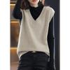 SeiunAn Knit Perfect for and This Solid Color Top with Sleeveless Design Is Stylish and Loose Perfect for or This Gilet Is Perfect for Office or