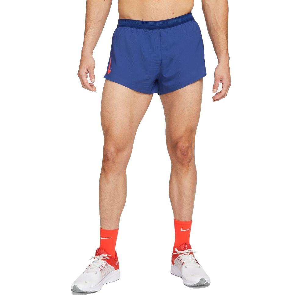 

Nike Aeroswift 2-Inch Split Detail Running Shorts Men Bottoms Blue CJ7837-455