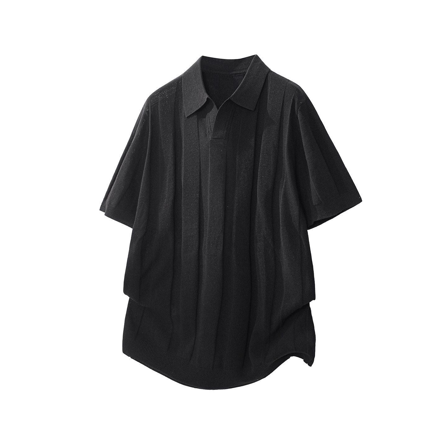 Summer 2026 Loose Japanese Style Knitwear Short Sleeve Men’s Trendy Brand 4XL