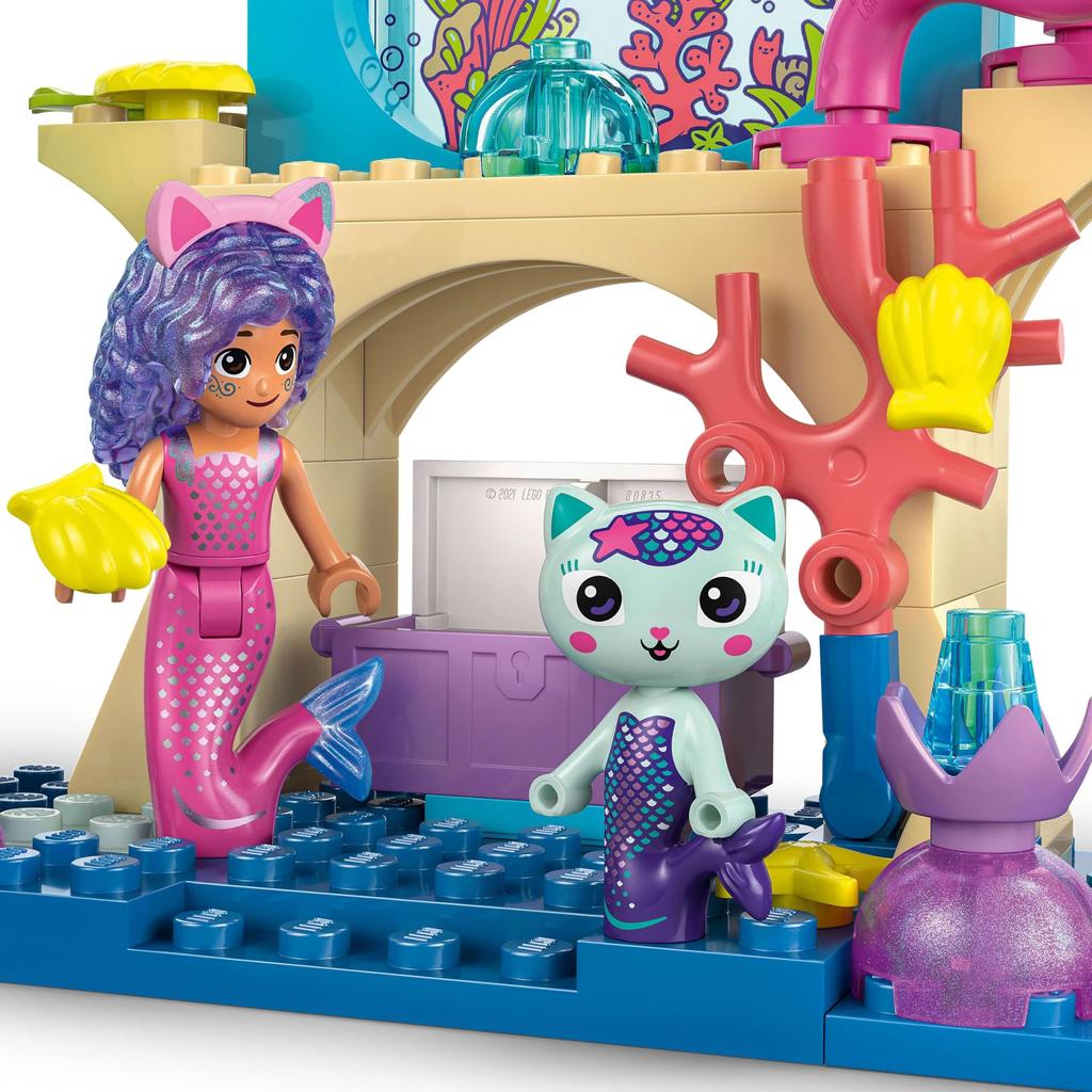 LEGO Gabby's Dollhouse: Mermaid Gabby's Aquarium Adventure - Toy, Birthday Present, Building Blocks, Educational Toy for Boys and Girls, Ages 4, 5, 6,