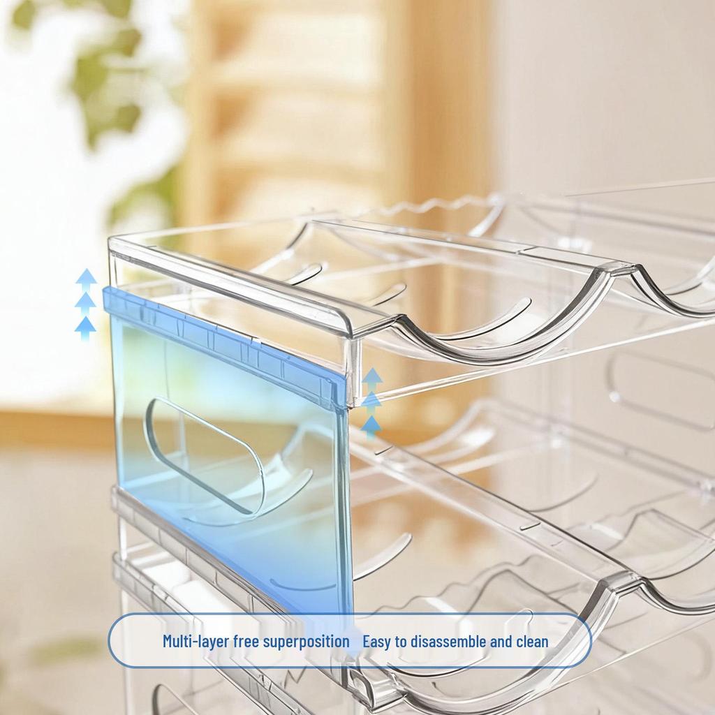 Stackable Transparent Wine & Beverage Storage Rack