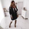 Women's Autumn/Winter Seven-Sleeve Button Lapel Pocket Wool Coat