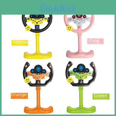 Realistic And Educational Steering Wheel Toy For Kids With Flashing Lights And Sound