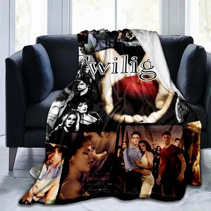Twilight 3D printed blanket children's warm blanket soft and comfortable home travel portable blanket birthday gift blankets