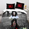 Chainsaw Fright Bedding Set Single Twin Full Queen King Size Halloween Bed Set Aldult Kid Bedroom Duvetcover Sets 3D Print 011
