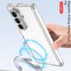 For Samsung Galaxy Z Fold 7 Case Soft Transparent Airbag Shockproof Magnetic Wireless Charging Protective Back Cover For Z Fold7