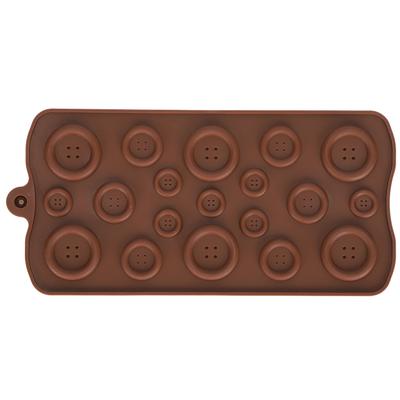 Chocolate Mold Tray ButtonShape Mold DIY Fondant Pastries Candy Making Baking Tools