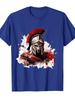 Spartan Helmet Gladiator Leonidas 300 Spartan TShirt 100 Cotton ONeck Short Sleeve Summer Casual Unisexs Tshirt Streetwear