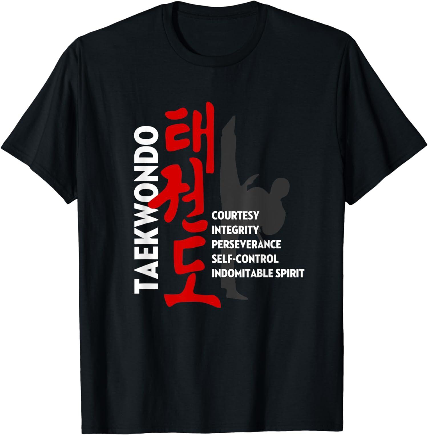 NEW LIMITED Taekwondo Tenets Martial Arts T-Shirt L