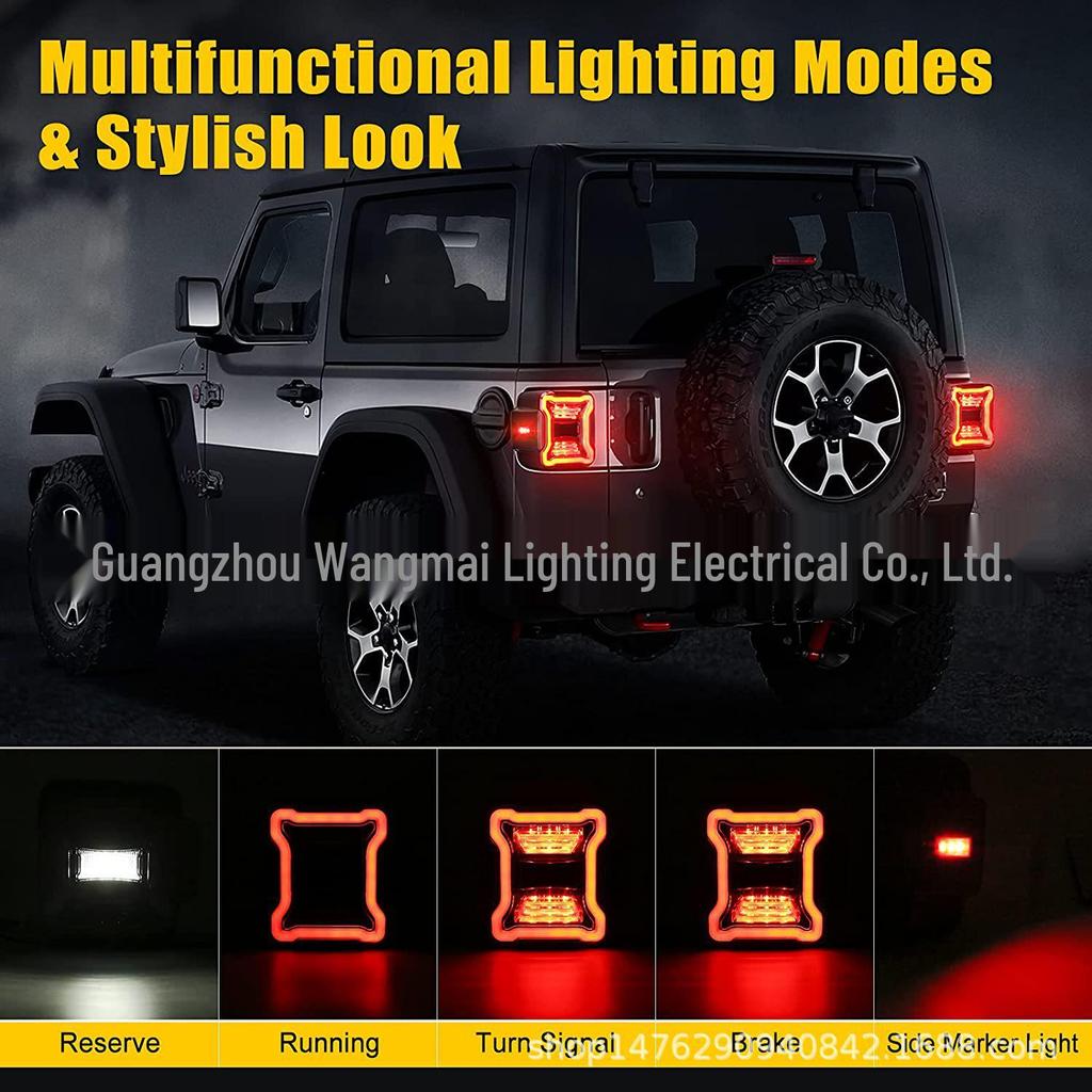 LED Taillights for 2018-2021 Jeep Wrangler JL - Smoked Black